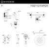 Душевой комплект с ручным и тропическим душем WHITECROSS Y YSET12TOPCR хром