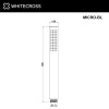 Душевая лейка WHITECROSS MICRO-BL черный матовый