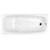 Акриловая ванна WHITECROSS Layla "RELAX" 0102.170075.100.RELAX.BR 170х75 белая глянцевая/бронза
