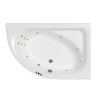 Акриловая ванна WHITECROSS Aquarella "SMART" 0109.170110.100.SMART.BR 170х110 правая белая глянцевая/бронза