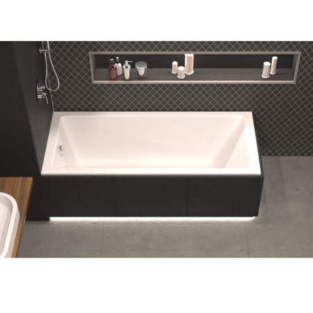 Акриловая ванна WHITECROSS Wave Slim 0111.180080.100 180х80 белая глянцевая