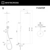 Душевая стойка с изливом и термостатом WHITECROSS Y Y1234TOPGL золото гленцевое