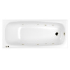 Акриловая ванна WHITECROSS Layla Slim "SOFT" 0122.170075.100.SOFT.BR 170х75 белая глянцевая/бронза