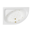 Акриловая ванна WHITECROSS Aquarella "RELAX" 0108.170110.100.RELAX.GL 170х110 левая белая глянецевая/золото