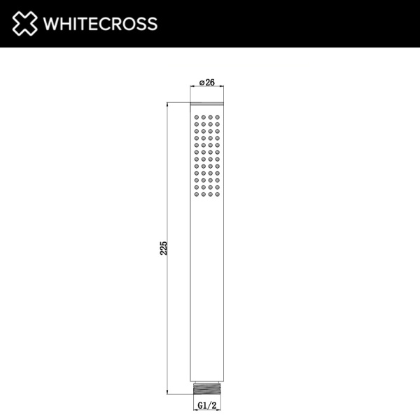 Душевая лейка WHITECROSS MICRO-CPB медь брашированная