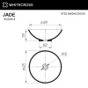 Раковина накладная WHITECROSS Jade 0703.040040.2XXXX D=40.5 искусственный камень RAL матовый