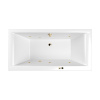 Акриловая ванна WHITECROSS Savia Duo "SOFT" 0103.170080.100.SOFT.GL 170х80 белая глянецевая/золото
