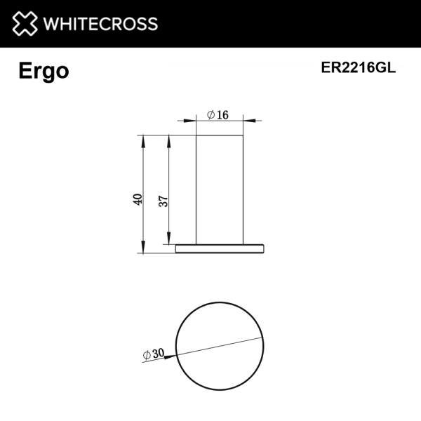Крючок WHITECROSS Ergo ER2216GL золото гленцевое