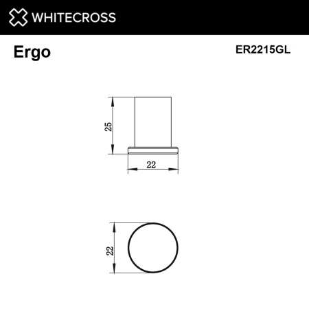 Крючок WHITECROSS Ergo ER2215GL золото гленцевое