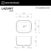 Раковина накладная WHITECROSS Lazurit 0713.050040.2XXXX 50х40 искусственный камень RAL матовый