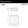 Мыльница WHITECROSS Cubo CU2420GLB золото брашированное