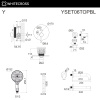 Душевой комплект с изливом WHITECROSS Y YSET06TOPBL черный матовый